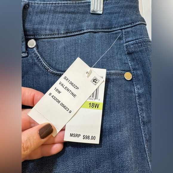 Seven7 Women's Seamless Blue Jeggings NWT 18w - Picture 5 of 5